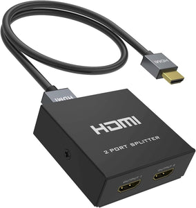 Divisor HDMI 4K 1 entrada 2 salidas simultáneas
